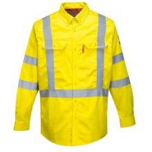 BIZFLAME 88/12 FR Hi-Vis Огнеустойчива блуза/риза PORTWEST - жълта, ПУ/Н
